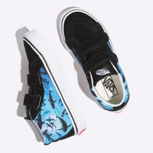 Vans Erkek Çocuk Mid Ayakkabı Shark Swim Sk8-Mid Reissue V Siyah/Beyaz | 93245-816